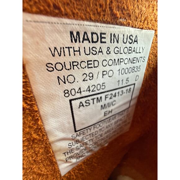 Thorogood Work Boots 11" Wellington Men's 11.5D Steel Toe, EH Leather 804-4205 - Picture 9 of 11